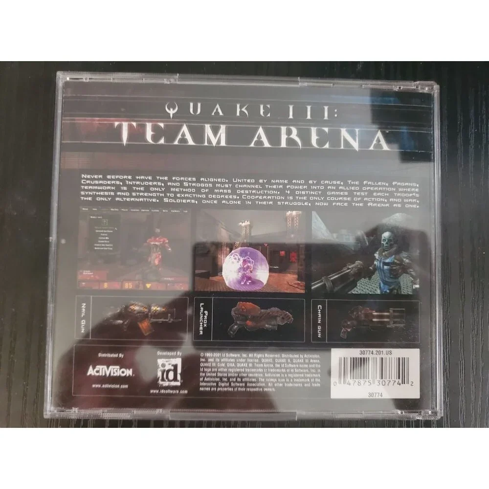 Quake III: Team Arena CD PC game